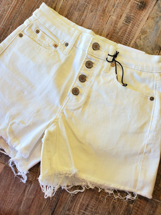 White Nala Shorts