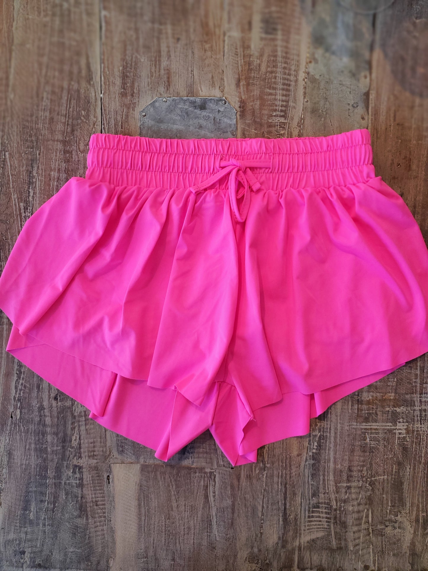 Flutter Shorts- Hot Pink