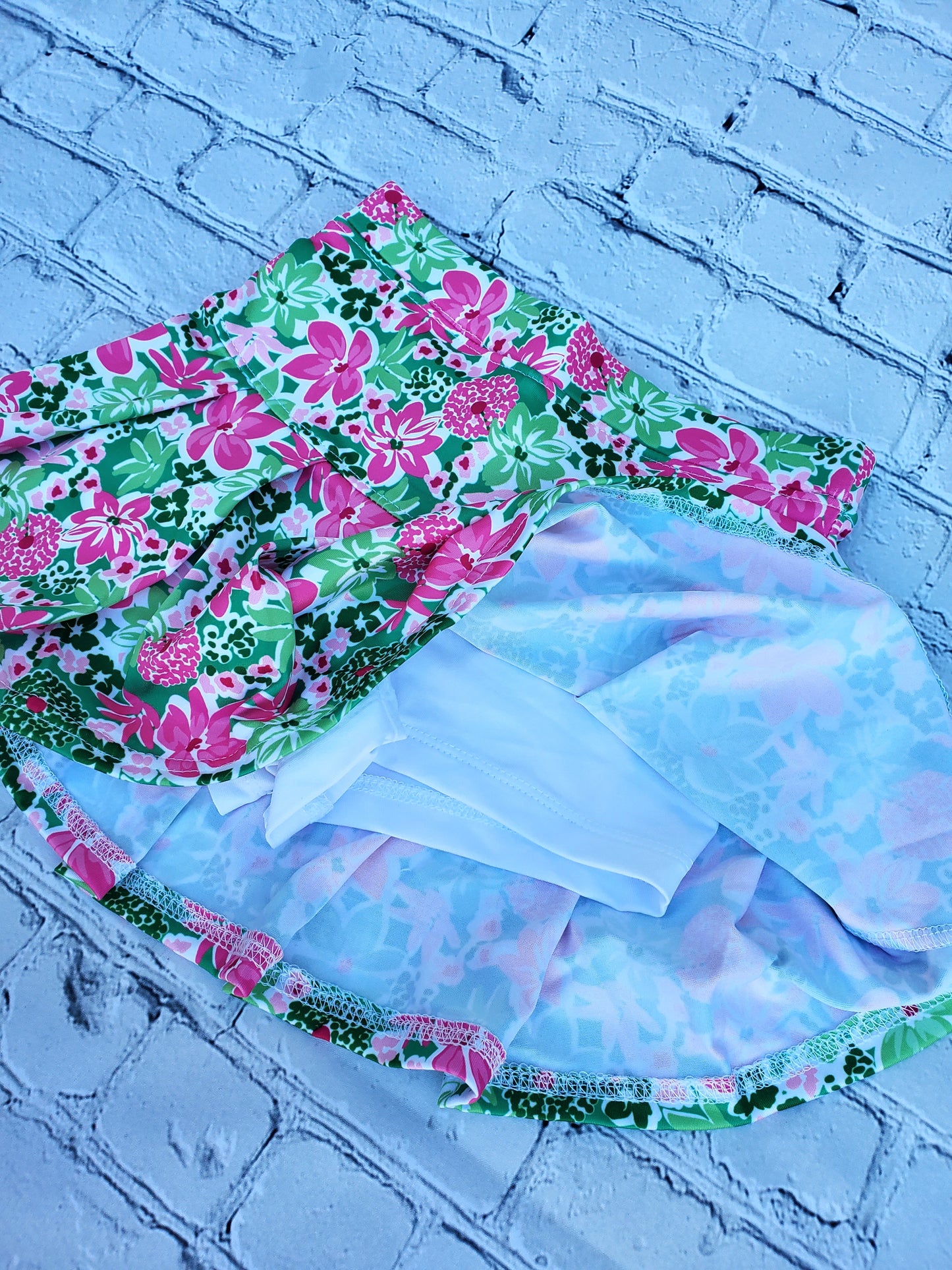 Floral Pleated Skort